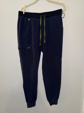 Women’s Large Navy Jogger Scrub Pants